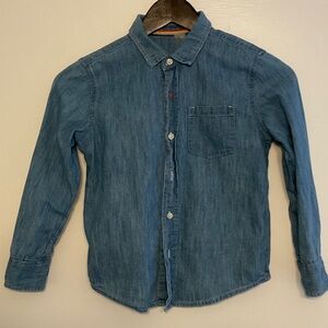 PRIMARY Blue Denim Button Down Shirt for Kids